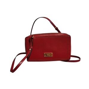 Lauren Ralph Lauren Women's Red Crossbody Bag Wallet Purse